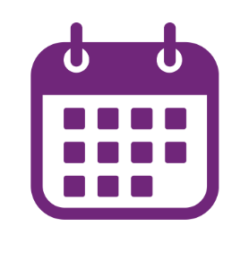 dark purple illustration of a calendar 